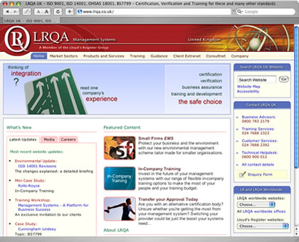 LRQA homepage